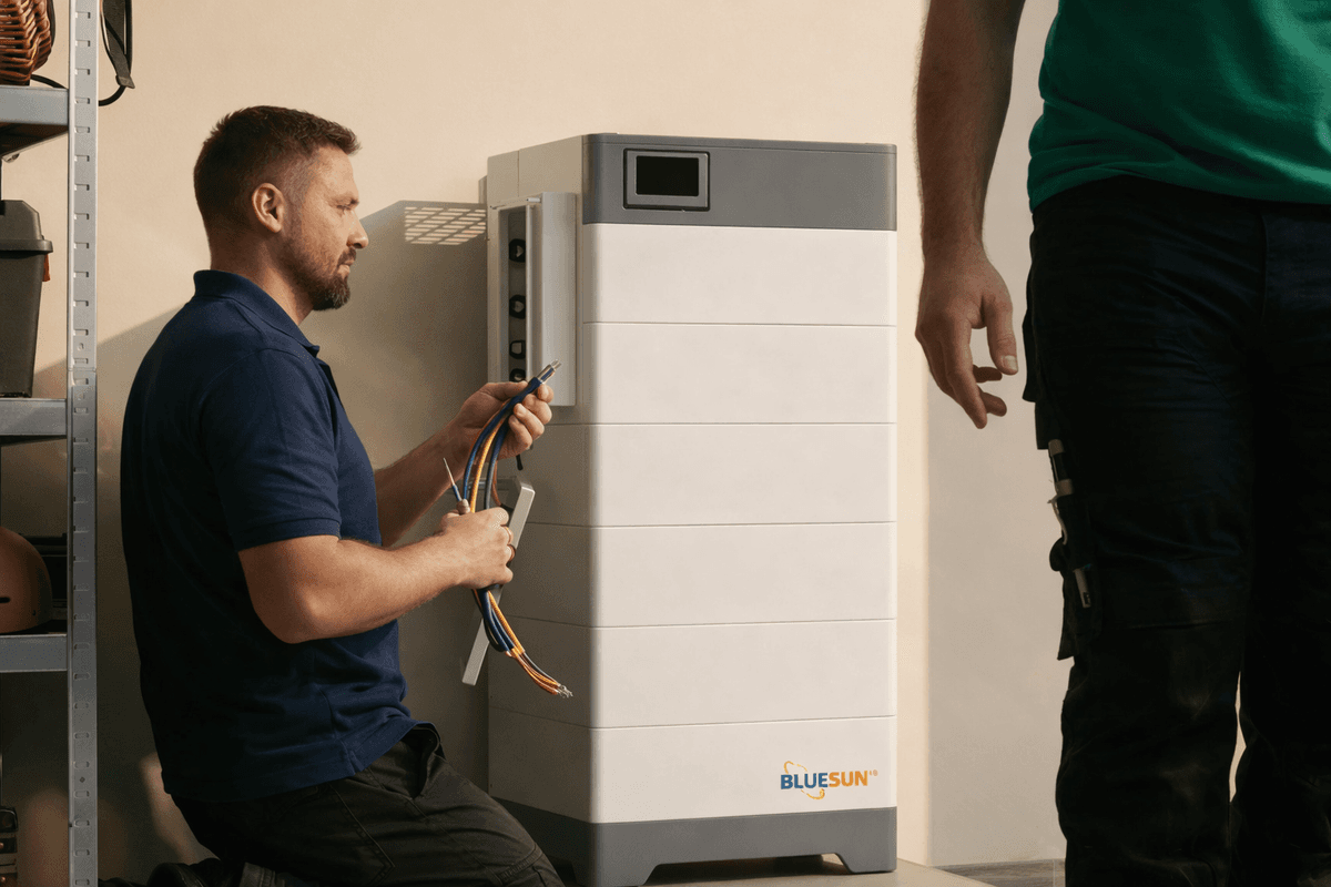 BlueSun thuisbatterij installatie